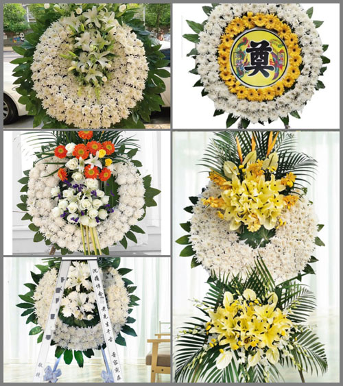 湖北孝感市大悟县东新乡白鹤村花圈速递