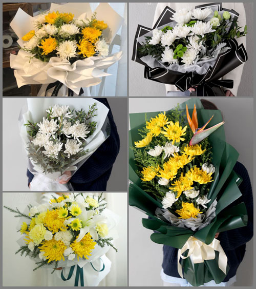 湖北孝感市大悟县东新乡白鹤村白事花束代送